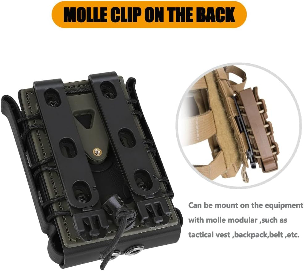 5.56Mm 7.62Mm Magazine Pouch with MOLLE Clip Universal Mag Holder