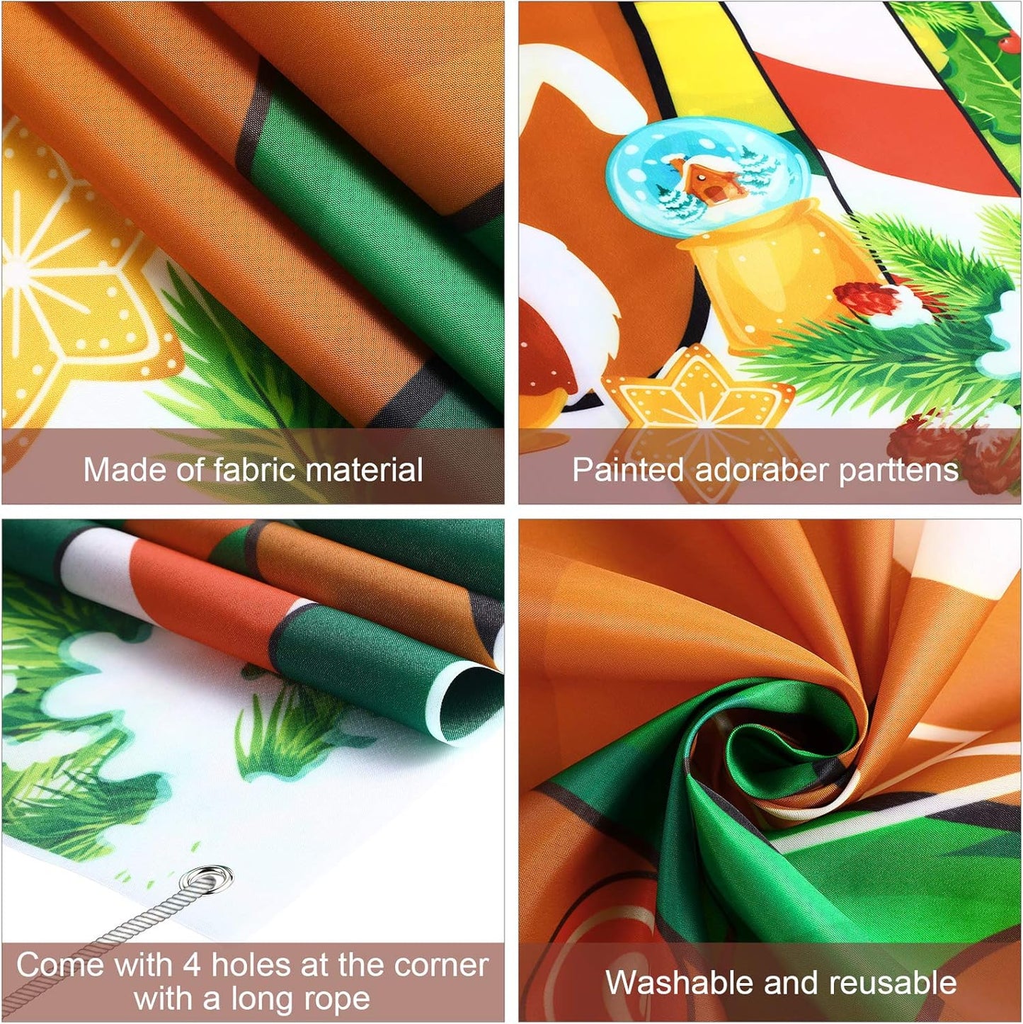 Gingerbread Backdrop Christmas Gingerbread House Backdrop Photo Booth Gingerbread Party Decors Fabric Large Photo Stand in Background for Holiday Xmas