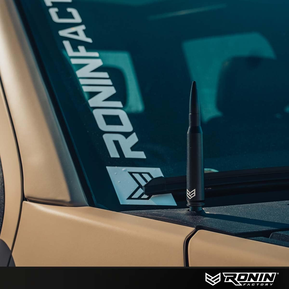 50 Cal Bullet Antenna - Ford F150 F250 F350 Super Duty Raptor Bronco Truck Accessory - RAM 1500 Short Antenna Replacement TRUCK DRIVER