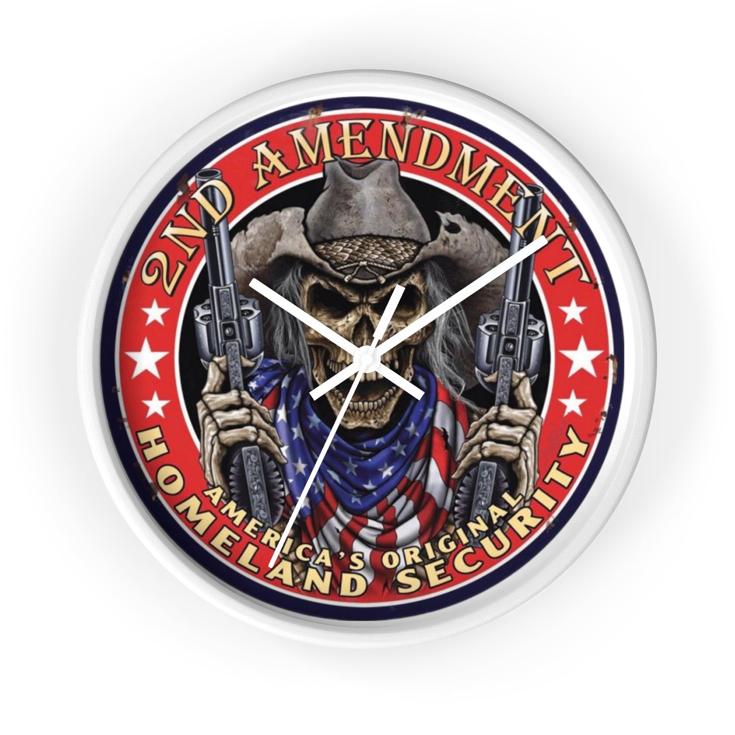 2nd Amendment AMERICA'S ORIGINAL HOMELAND SECURITY Wall Clock