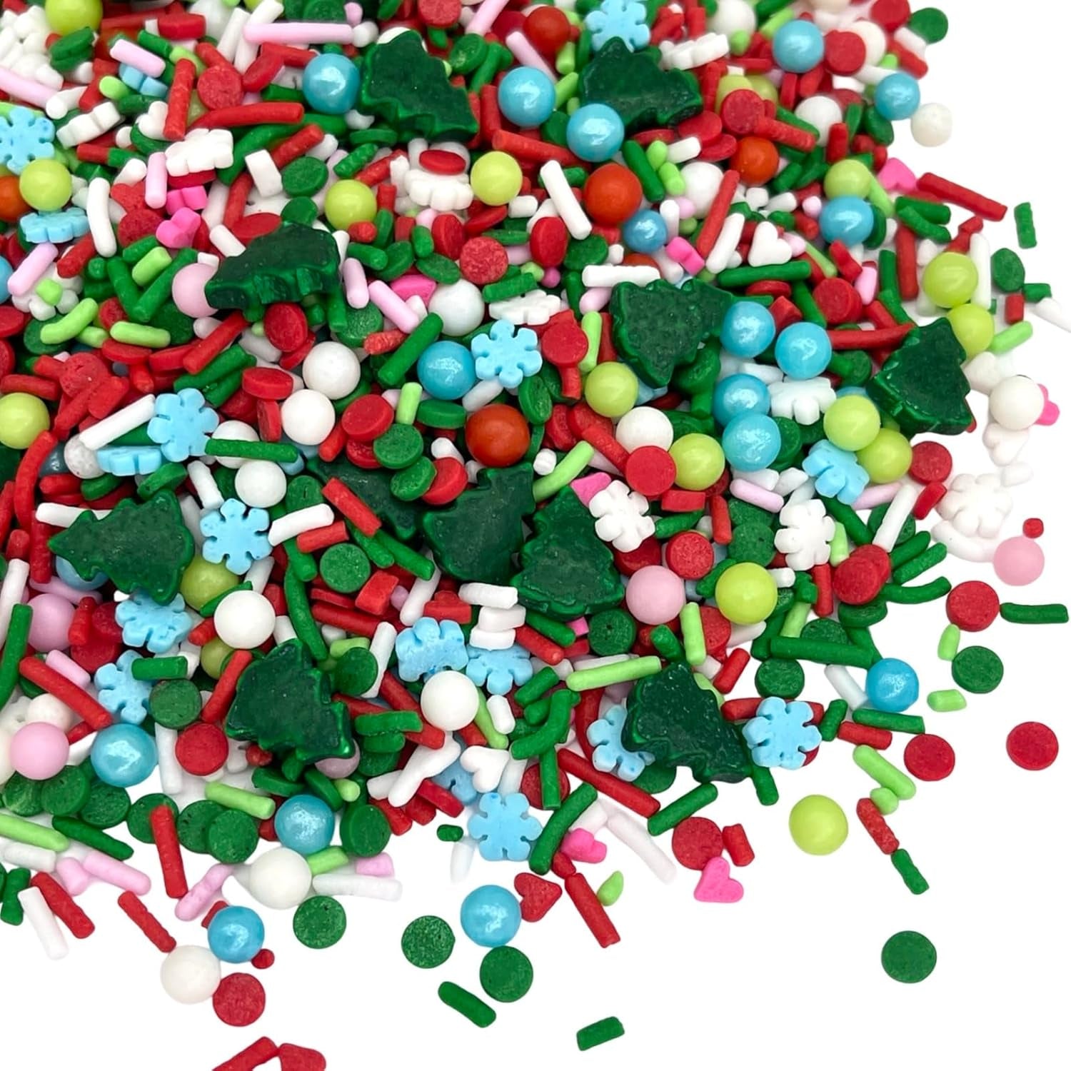 | 4 Oz Vintage Christmas Sprinkles | Cake Sprinkle | Cookie Sprinkles | Baking | Holiday Sprinkles | Pink and Green Sprinkle