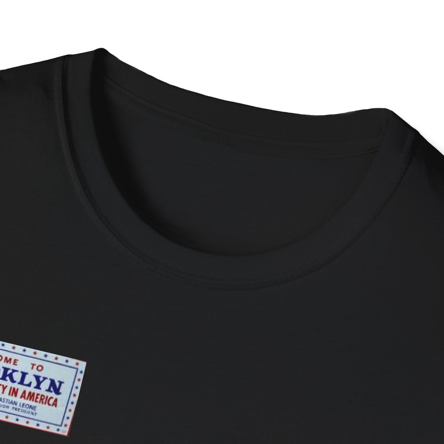 RETRO VINTAGE Penmanship sign [gone] Brooklyn, NY Unisex Softstyle T-Shirt