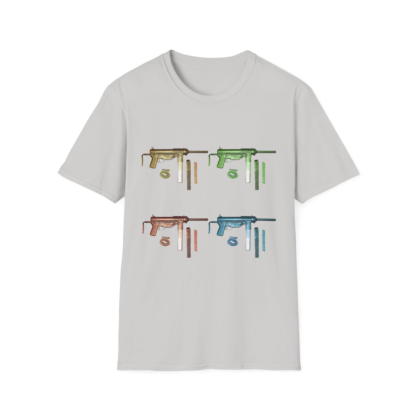 Grease Gun M3 submachine gun POP ART Unisex Softstyle T-Shirt