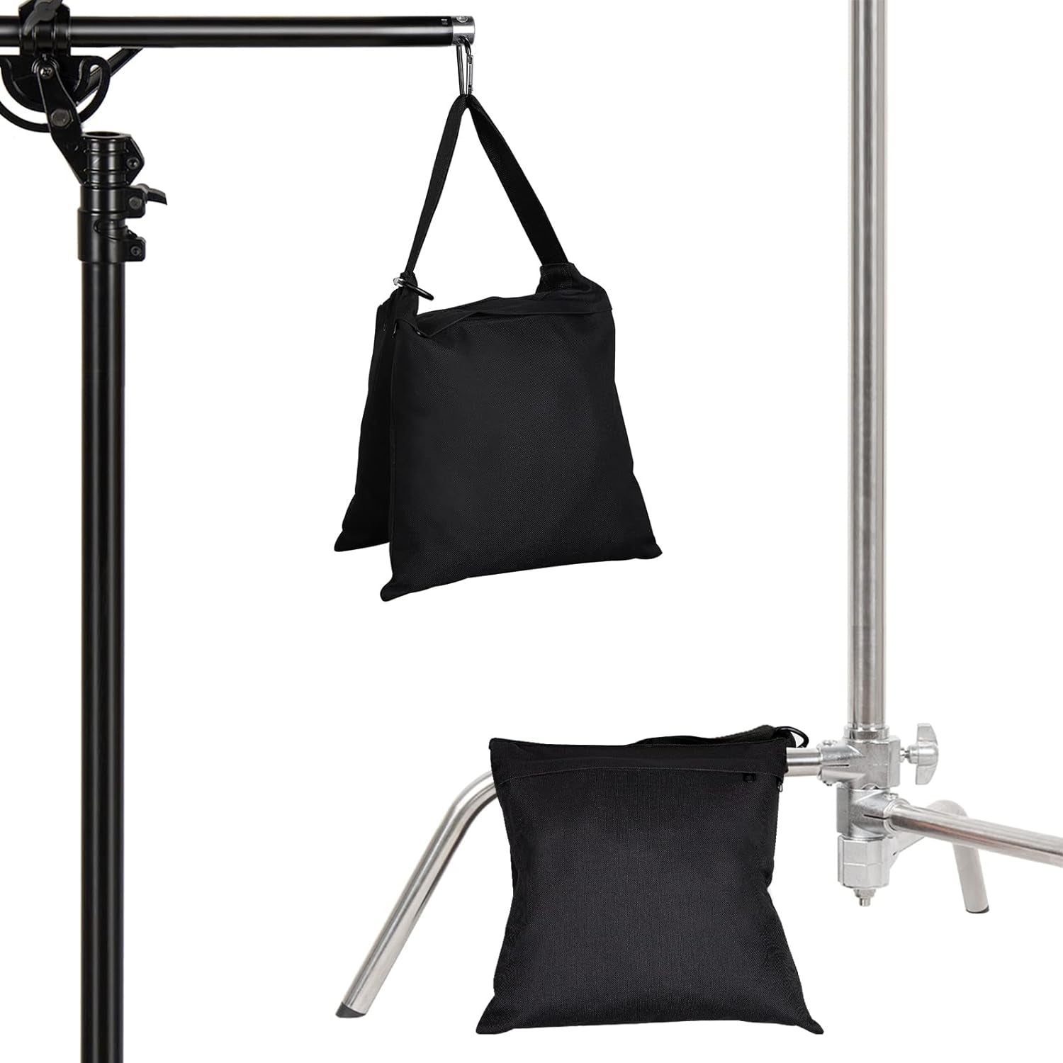 4 Packs Sandbags Weight Bags for Light Stand Photography Video Equipment, Heavy Duty Saddlebag for Backdrop Stand, Photo Tripod, Canopy, Pop up Tent, Umbrella Base, Fishing Chair, Picnic Table
