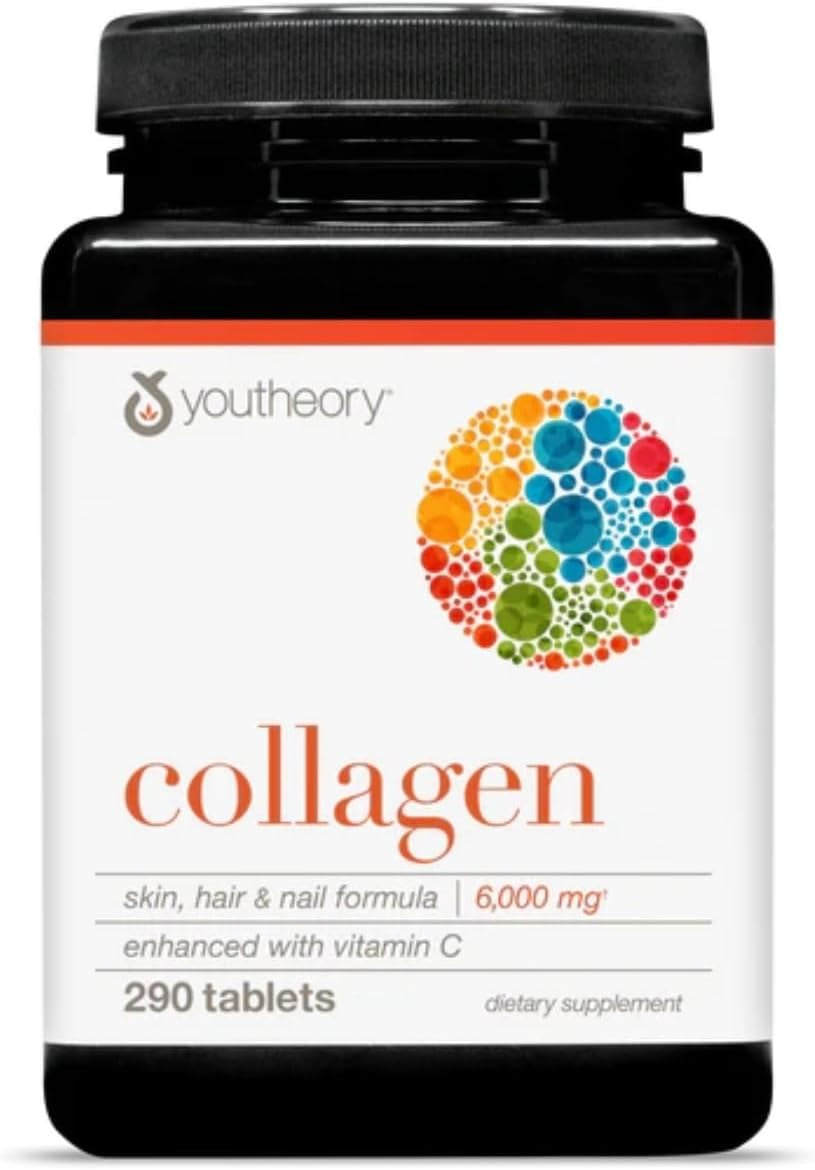Advanced Collagen - 6,000 Mg Collagen - with Vitamin C - for Hair, Skin & Nails* - Collagen Supplements for Women and Men - 290 Tablets