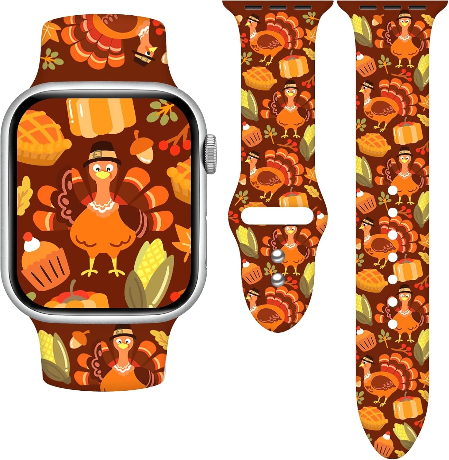 Holidays Watch Band Compatible with Apple Watch Series 10 9 8 7 6 5 4 3 Ultra SE for Women Men, Strap Replacement for Iwatch 38Mm 40Mm 41Mm 42Mm 44Mm 45Mm 46Mm 49Mm