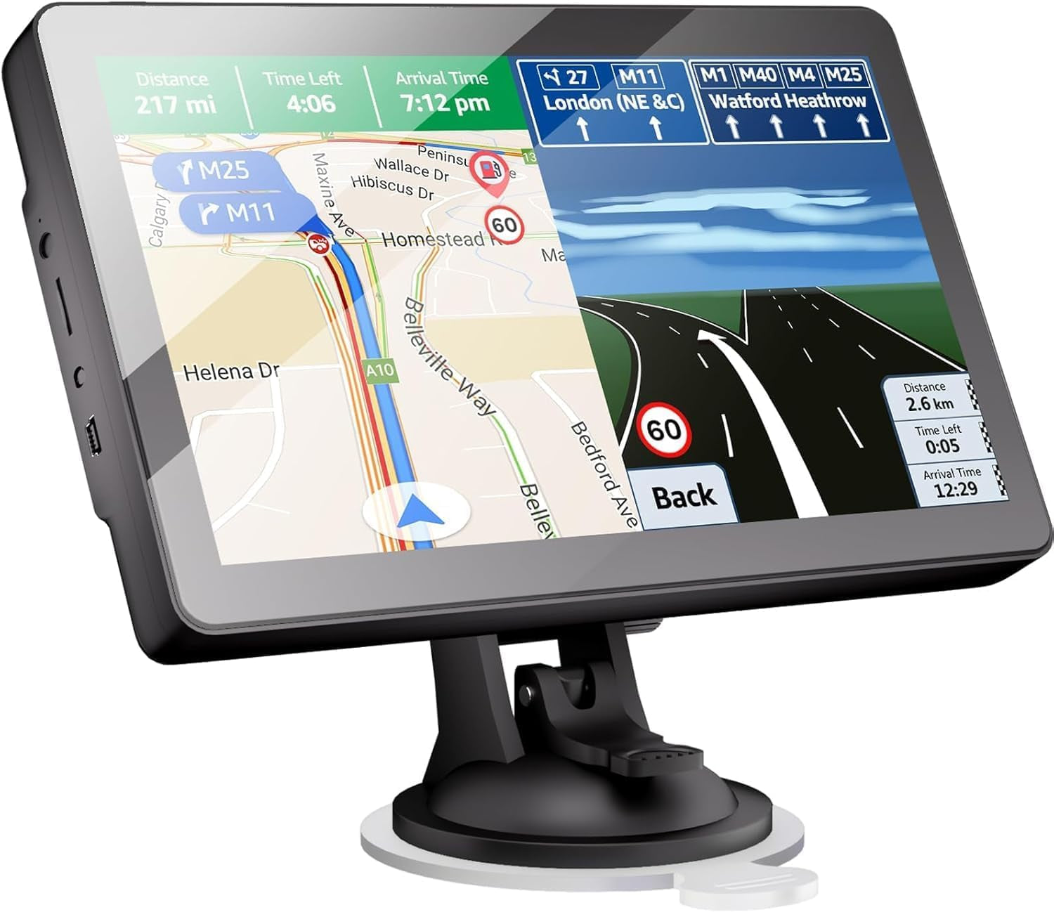 Upgrade GPS Navigation for Truck Car, Car GPS Navigation 2025 Maps, 9 Inch HD Touch Screen Vehicle GPS Navigation System，Free Lifetime Map Updates,Spoken Driver Alerts TRUCK DRIVER