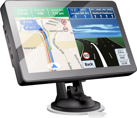 Upgrade GPS Navigation for Truck Car, Car GPS Navigation 2025 Maps, 9 Inch HD Touch Screen Vehicle GPS Navigation System，Free Lifetime Map Updates,Spoken Driver Alerts TRUCK DRIVER