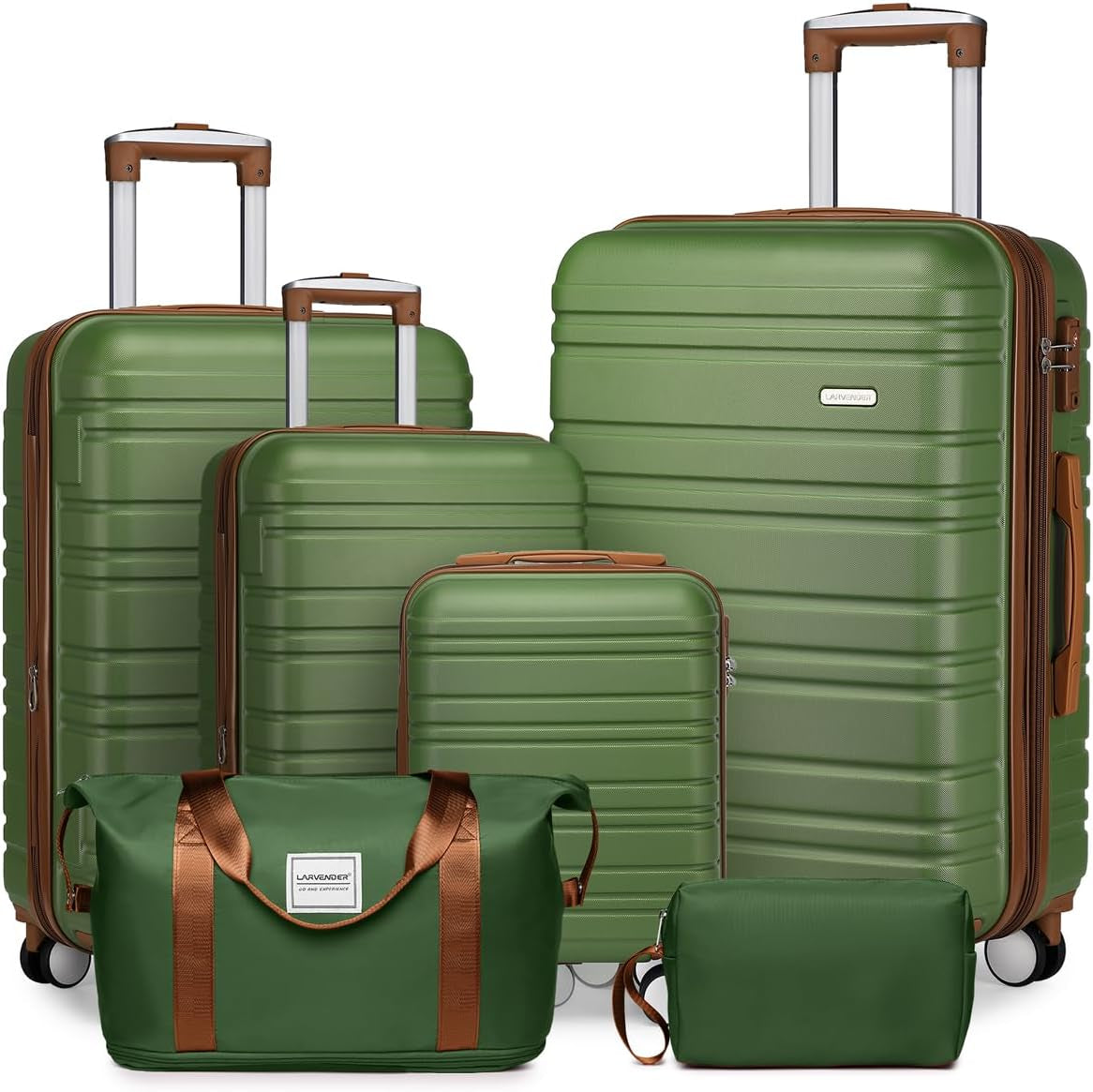 Luggage Sets 3 Piece, Hardside 20 in Carry on Luggage Airline Approved PC+ABS Suitcase Set with Spinner Wheels TSA Lock, Lightweight Rolling Suitcase for Men and Women, Leopard