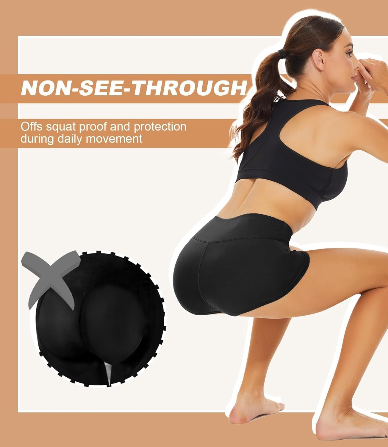 Biker Shorts Women - 8"/5"/3" High Waisted Tummy Control Workout Gym Spandex Booty Yoga Volleyball Shorts