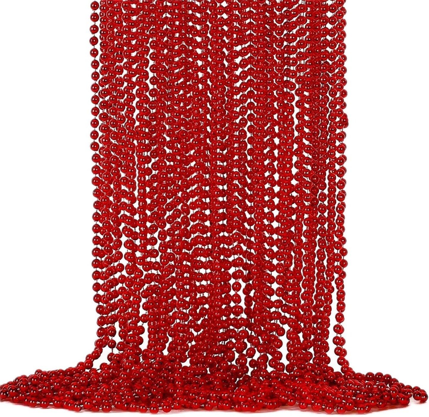 St Patricks Day Beads, 24PCS Christmas Beaded Necklace Accessories, Mardi Gras Beads Necklaces Women Men, Festival Parade Throw Accessories for Mardi Gras St. Patricks Christmas Party Wedding Supplies