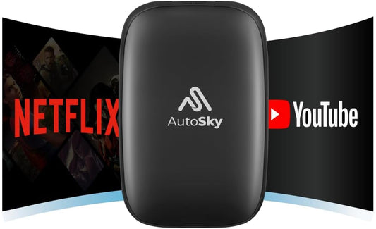 Ai Box Lite Air - Streaming on the Go, Netflix and Youtube in Your Car. Convert Your Wired Carplay into Wireless Carplay or Android Auto. Hotspot Required for Streaming. Wired Carplay Required TRUCK DRIVER