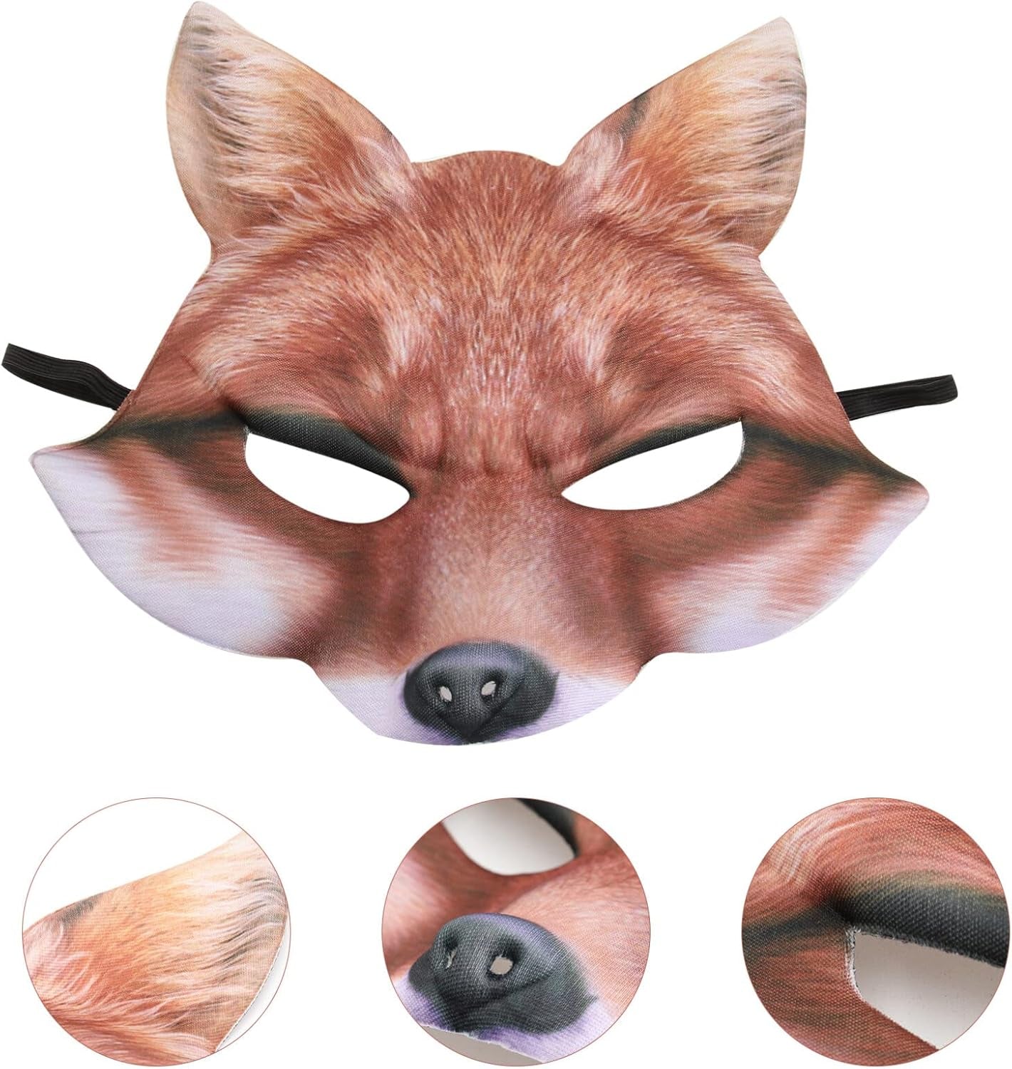 Fox Mask Halloween Costume Accessory EVA Mask Party Cosplay Favors