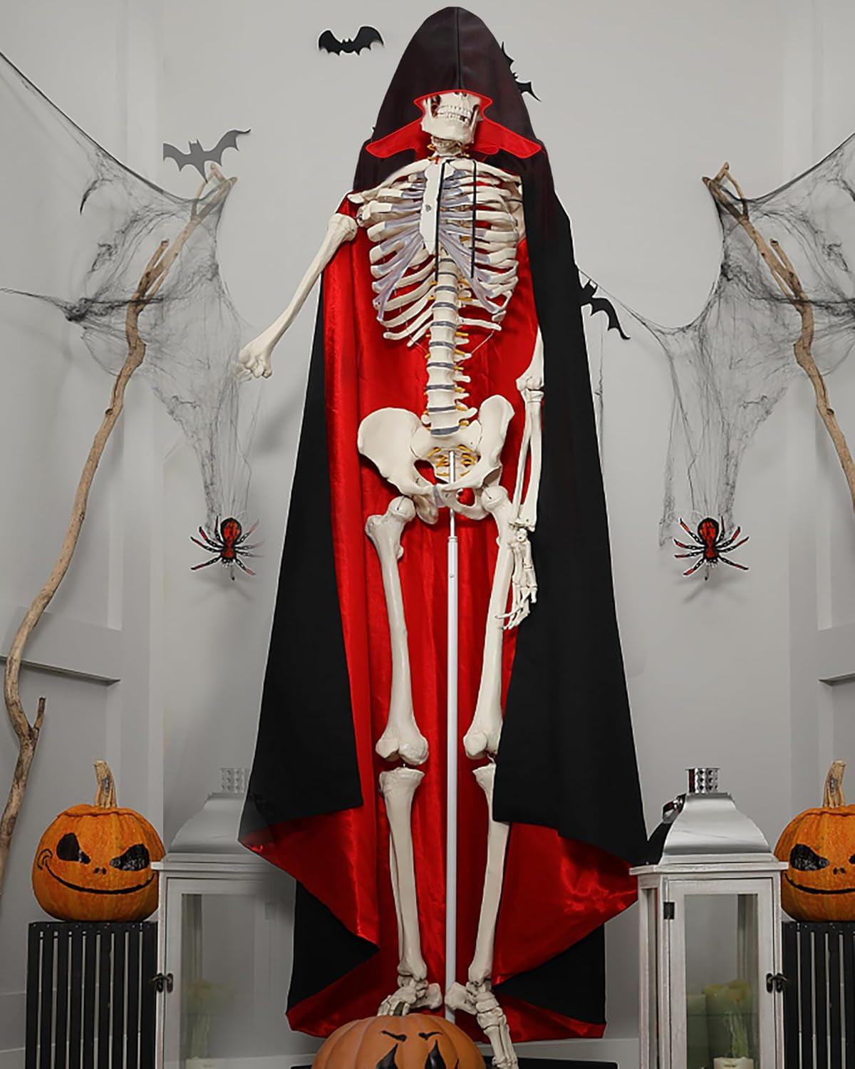 Hooded Cloak Long Cape for Adult Christmas Halloween Costumes Dress Up