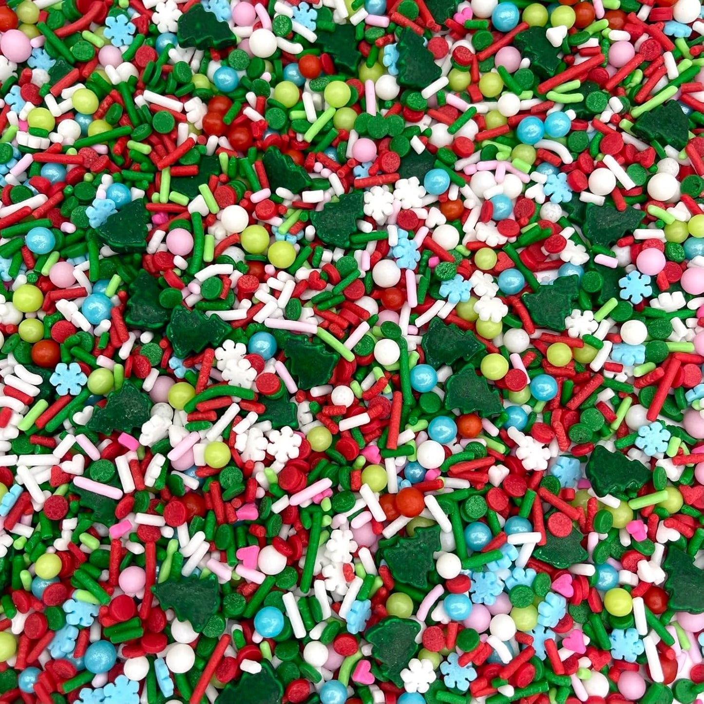 | 4 Oz Vintage Christmas Sprinkles | Cake Sprinkle | Cookie Sprinkles | Baking | Holiday Sprinkles | Pink and Green Sprinkle