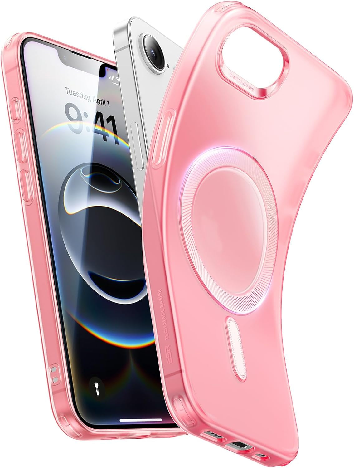 for Iphone 16E Case, for Iphone SE 4 Case Compatible with Magsafe, Camera Protection, Shockproof Thin Cover, Resists Yellowing Scratches, Magnetic Iphone Case for 16E, Zero Series,Frosted Black