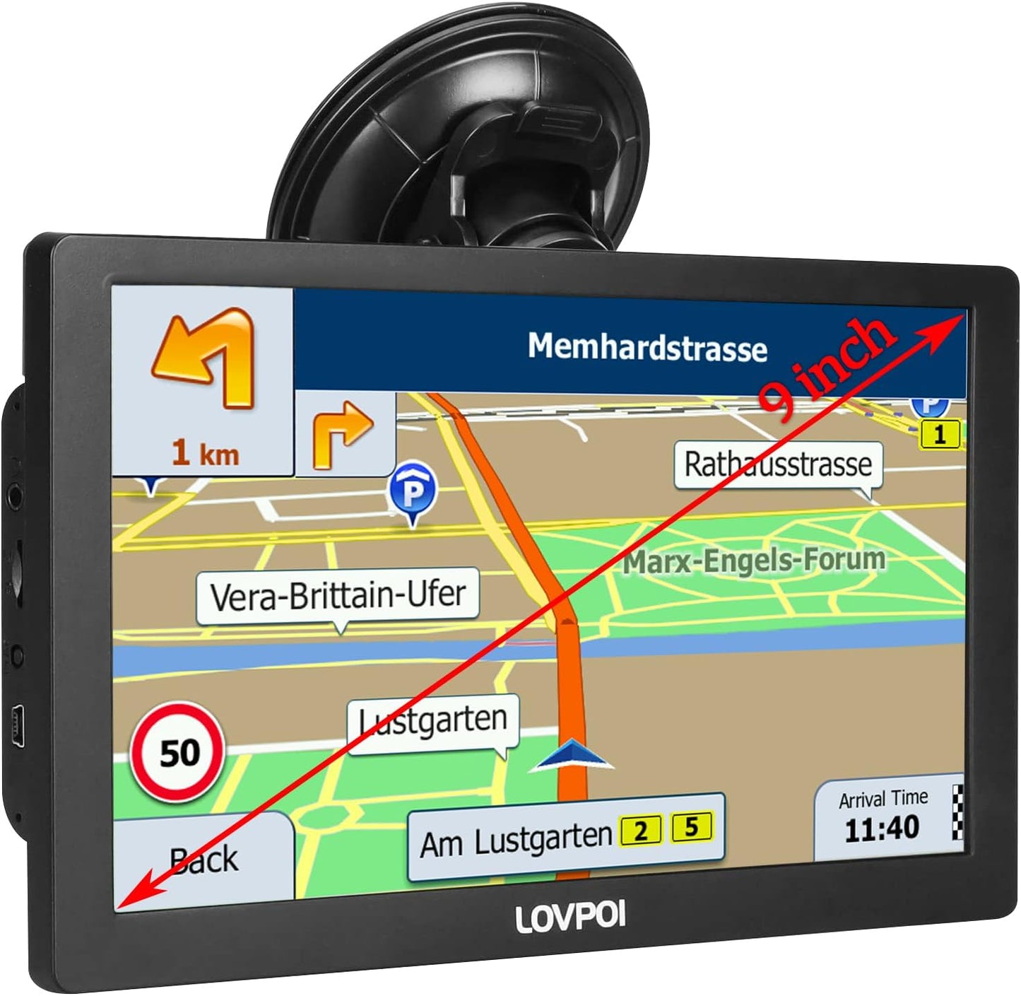 GPS Navigator for Car, Trucker Drivers Commercial 2025 Maps, 9 Inch Navigation System for Semi Truck, Lifetime Map Updates, Spoken Driver Alerts TRUCK DRIVER TRUCK DRIVER