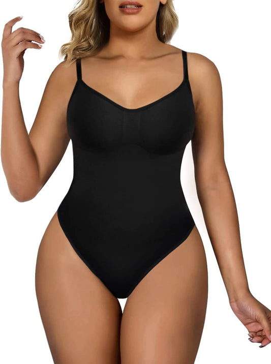 Women'S Shapewear Bodysuit Tummy Control Body Shaper Seamless Sculpting Snatched Waist Body Suit