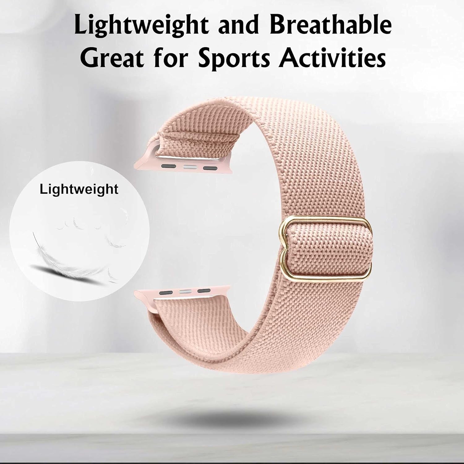 Stretchy Watch Band Compatible for Apple Watch Band 45Mm 44Mm 42Mm Comfortable Adjustable Sport Band for Iwatch Series 7 6 5 4 SE 3 2 1 Women Men