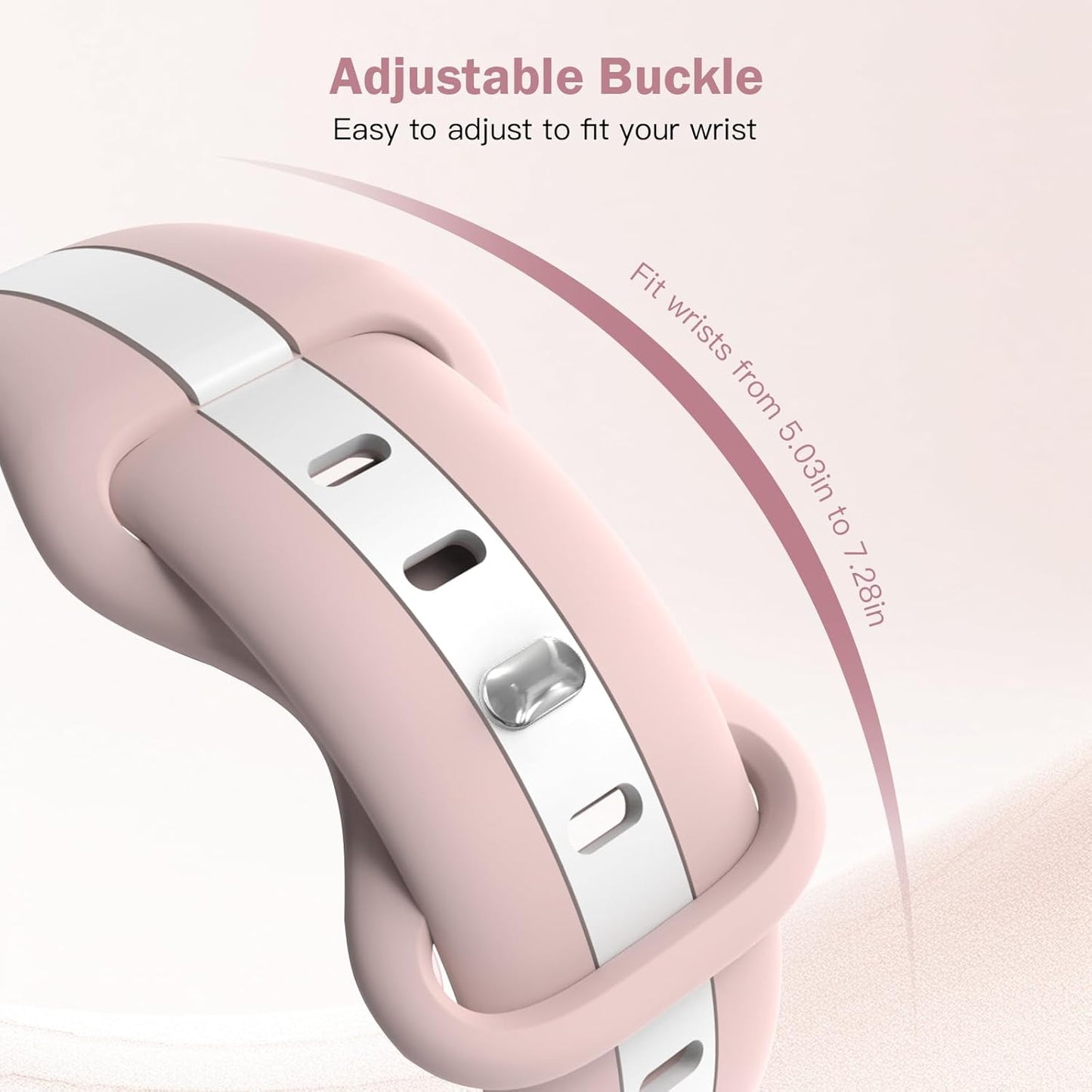 Watch Band Compatible with Apple Watch for Women Men,Fashion Double-Color Wristband Replacement Sport Straps for Iwatch Series 9 8 7 6 5 4 3 2 1 SE