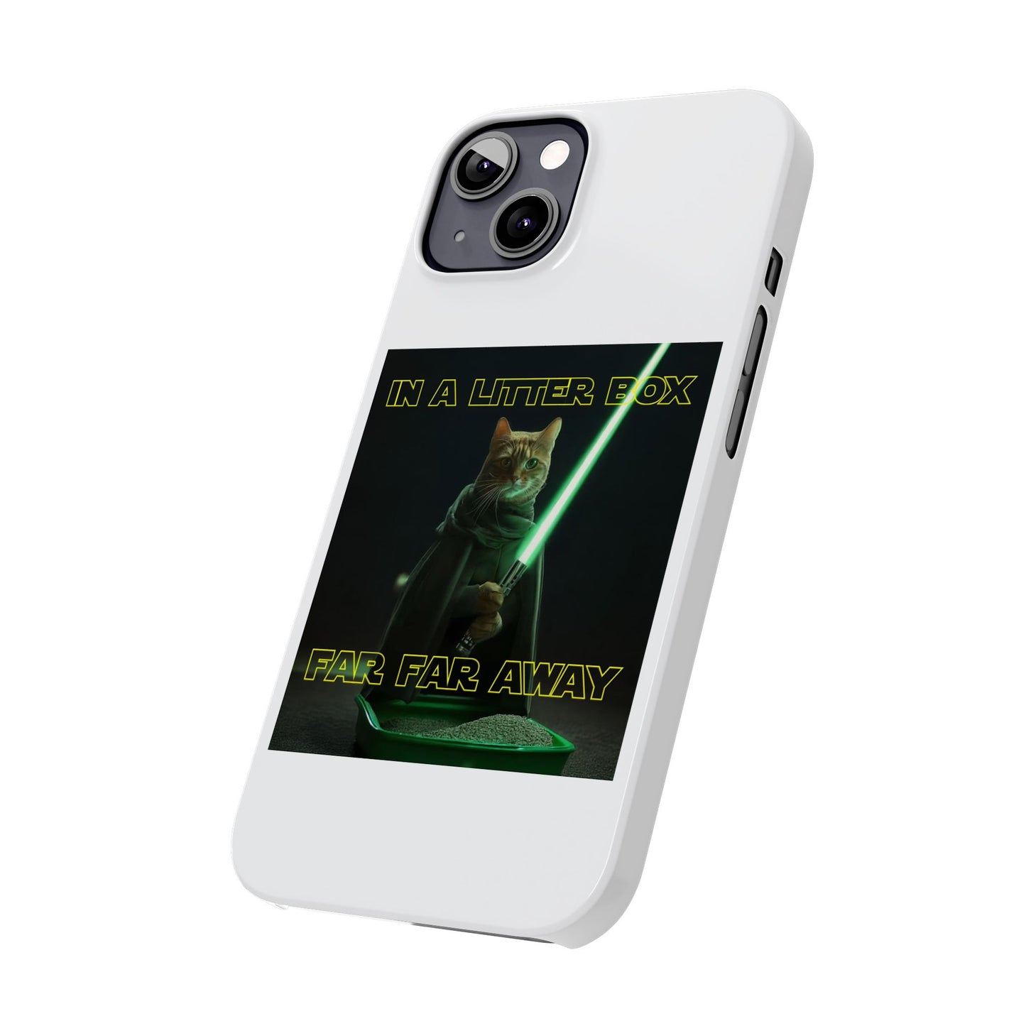 STAR WARS CAT IN A LITTER BOX FAR FAR AWAY  Slim Phone Cases