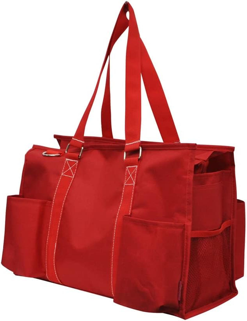 Utility Water Resistant Tote Bag, Top Zipper Closure, Perfect Gifts for Working Women, Nurses, Gym Bag