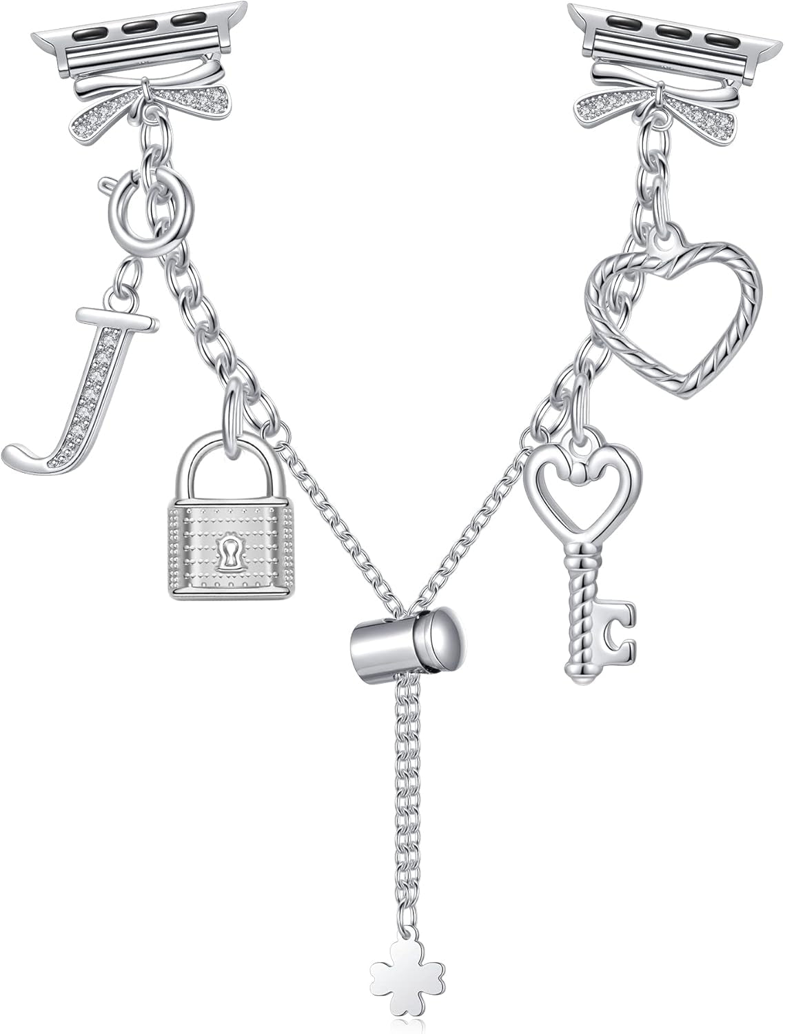 Compatible with Watch Band 38Mm 40Mm 41Mm 42Mm 42Mm 44Mm 45Mm,Dressy Cute Bling Watch Charm Bracelet Band for Women for Iwatch Series SE 7 6 5 4 3 2 1