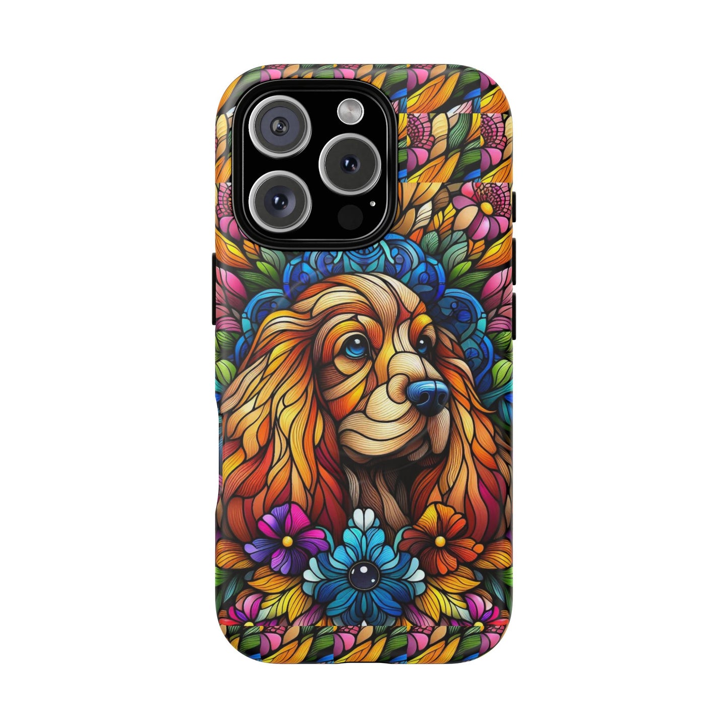 Dog Stained Glass Magnetic Cases