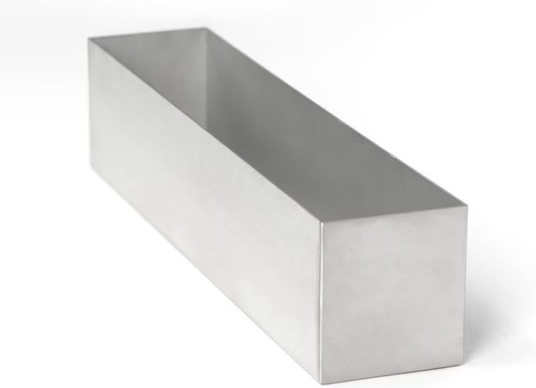 Trough Rectangle Planter Long Window Sill Planter Box Stainless Steel Window Planters Modern Succulent Planter Slivery 16 in Metal Windowsill Pot for Indoor Plants Herb Table Home Outdoor