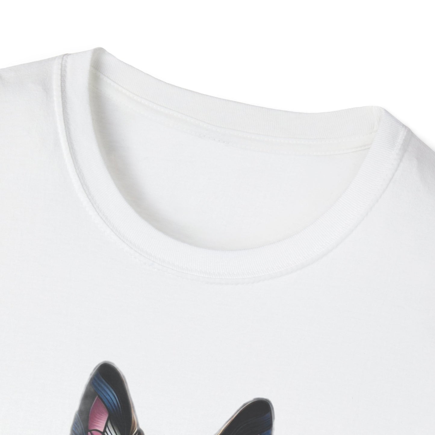 German Shepherd Stained Glass Unisex Softstyle T-Shirt