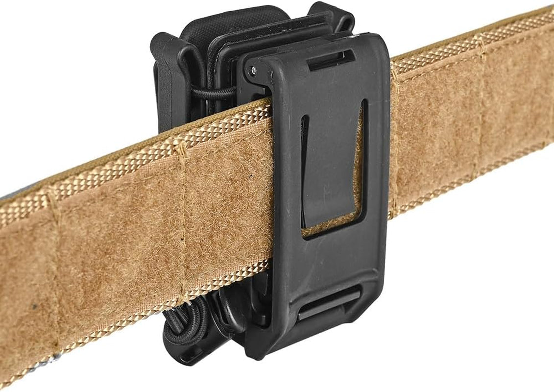 Pistol 9Mm Magazine Pouch Softshell Mag Holder Elastic Cord Retention Tactical Belt Clip Vest Mag Carrier Quick Pull Magazine Pouch