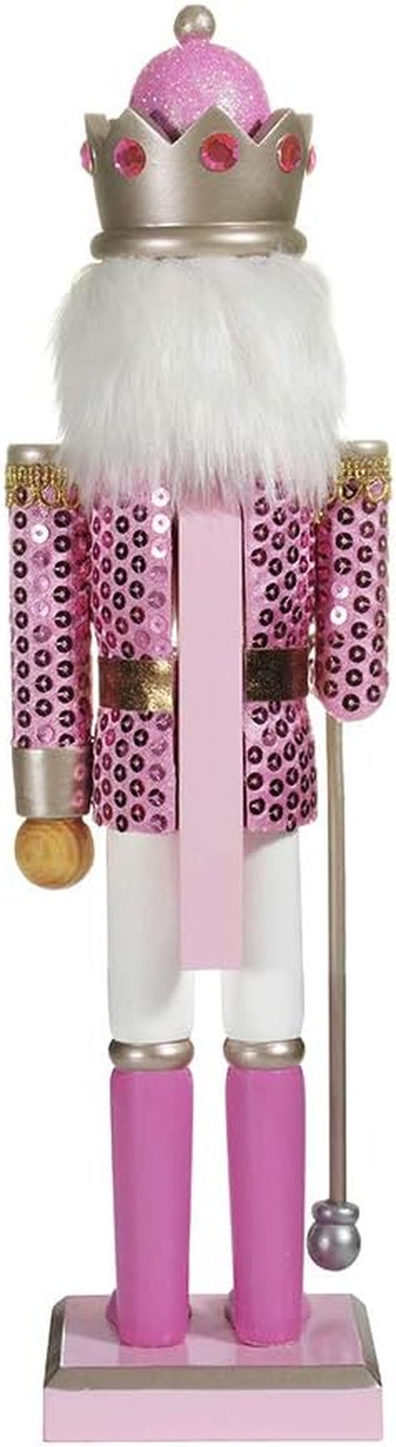 Kurt Adler 15-Inch Pink Nutcracker, Multi