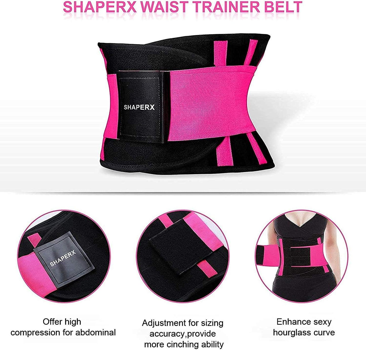 Women Waist Trainer Eraser Belt Tummy Control Waist Trimmer Slimming Belly Band Shaper