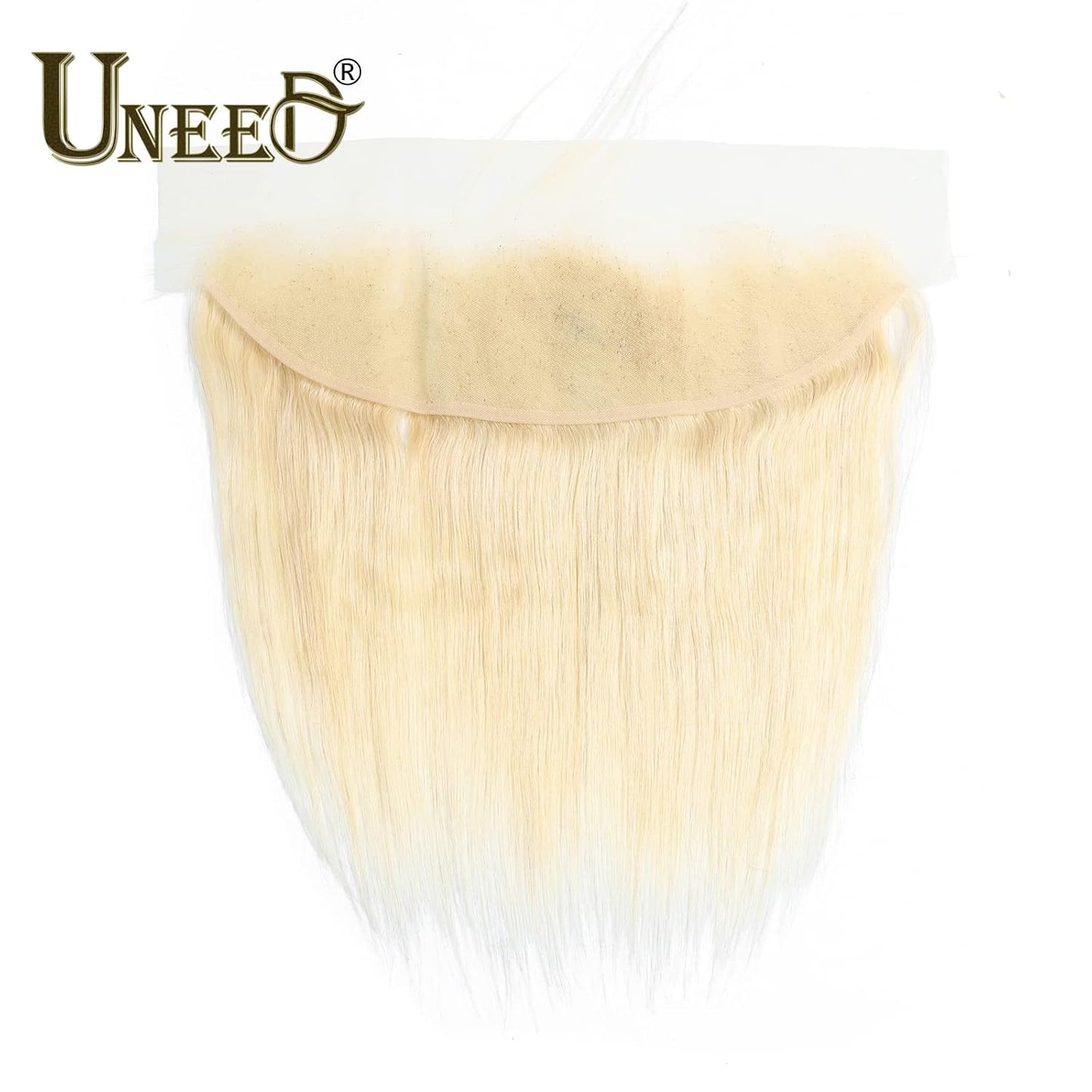 613 Frontal Blonde Frontal 13X4 Frontal Human Hair 16 Inch Straight Brazilian Virgin Human Hair Frontal 12A Transparent HD Lace Frontal Pre Plucked with Natural Hairline