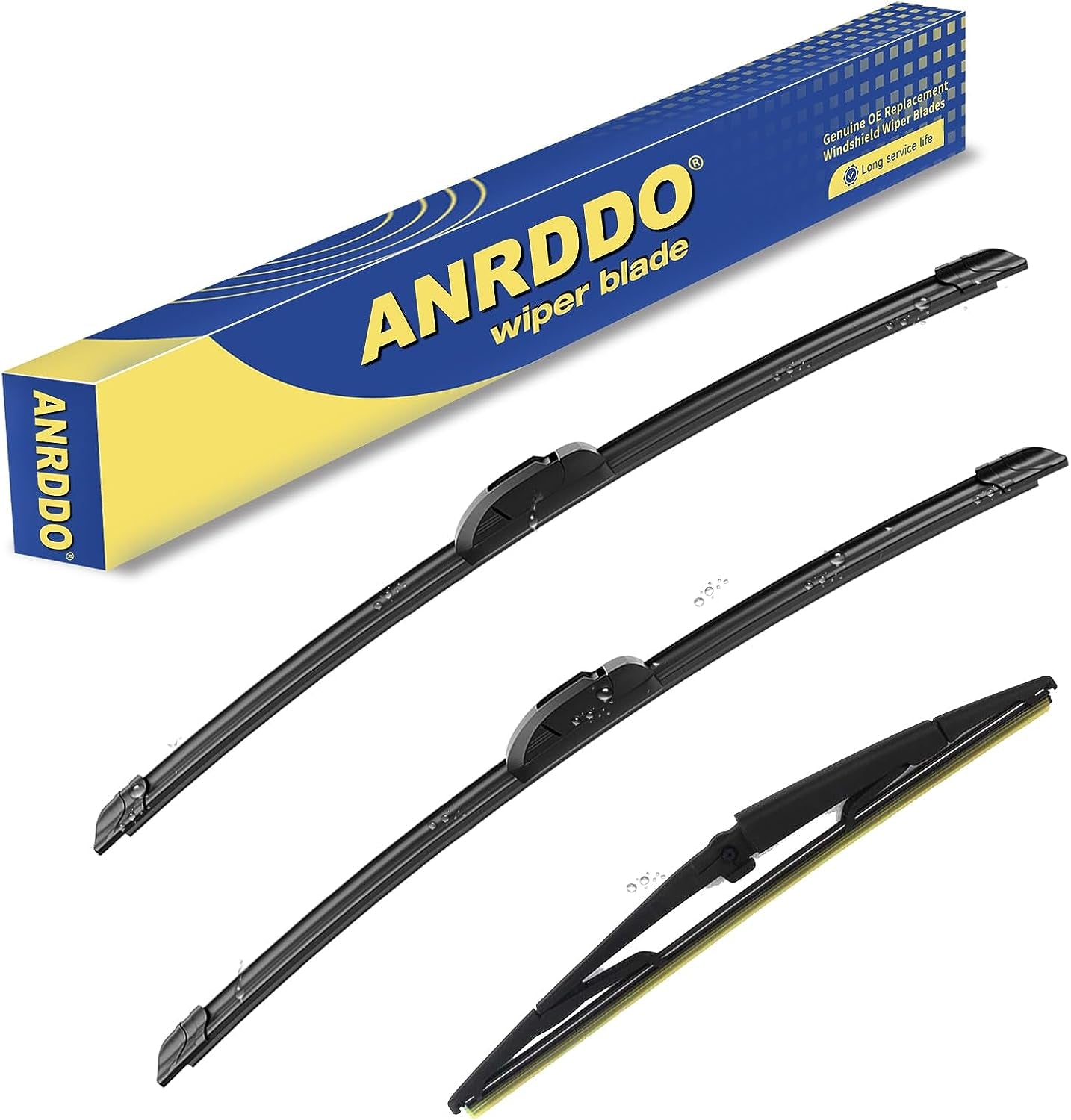 3 Wipers Factory Replacement for Toyota Rav4 2013-2018 Original Equipment Windshield Wiper Blades Set 26"+16"+10" (Set of 3)