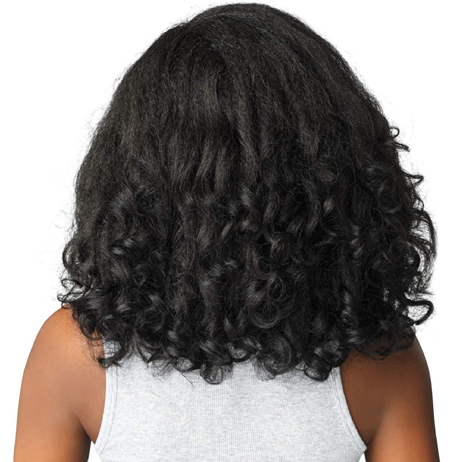 CKCO Halfwig - Synthetic Instant Weave Half Wig - Curls Kinks and Co RAIN MAKER (4 MEDBROWN)