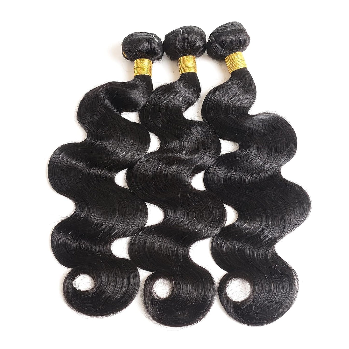 Human Hair Bundles Human Hair Body Wave 3 Bundles Human Hair 14 16 18 Inch Weave Bundles Human Hair 100% Unprocessed 12A Brazilian Hair Bundles Human Hair Extension for Black Women