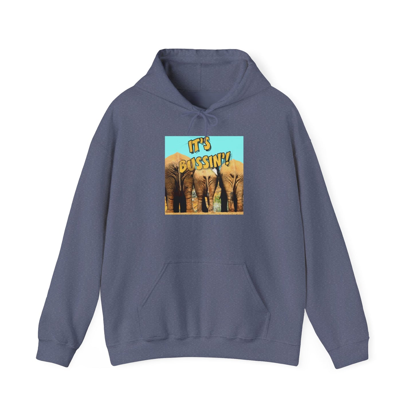IT'S BUSSIN ELEPHANT BOOTY Unisex Heavy Blend™ Hooded Sweatshirt