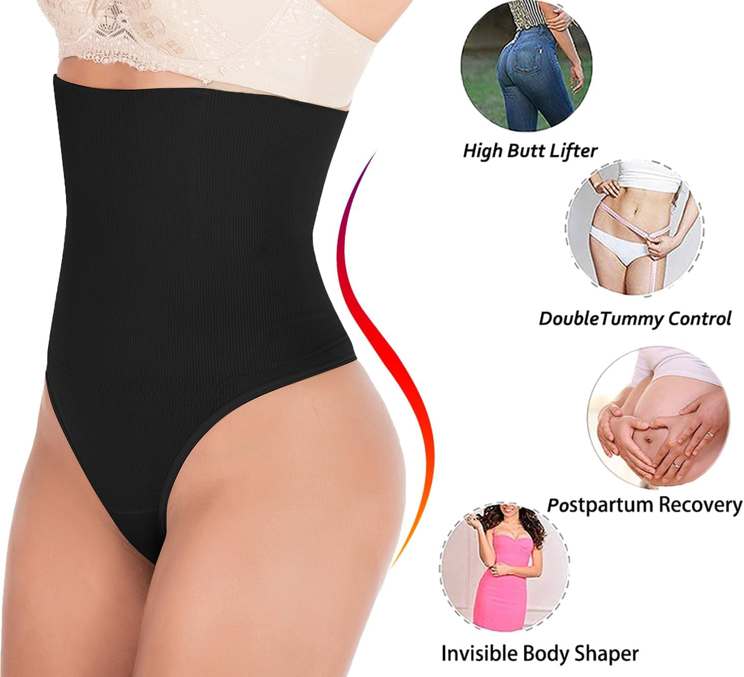 328 Women Waist Cincher Girdle Tummy Slimmer Sexy Thong Panty Shapewear