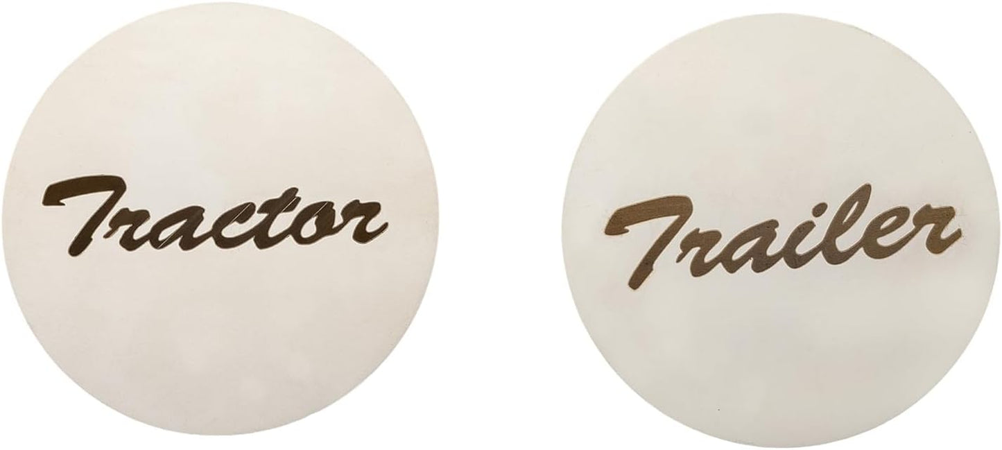 Pair of Tractor/Trailer Air Valve Knobs Made from Aluminum Interior Accessories Air Brake Knobs Compatible with Kenworth T680 Peterbilt 379 389 579 Freightliner, Chrome Stainless Steel (2 Set) TRUCK DRIVER