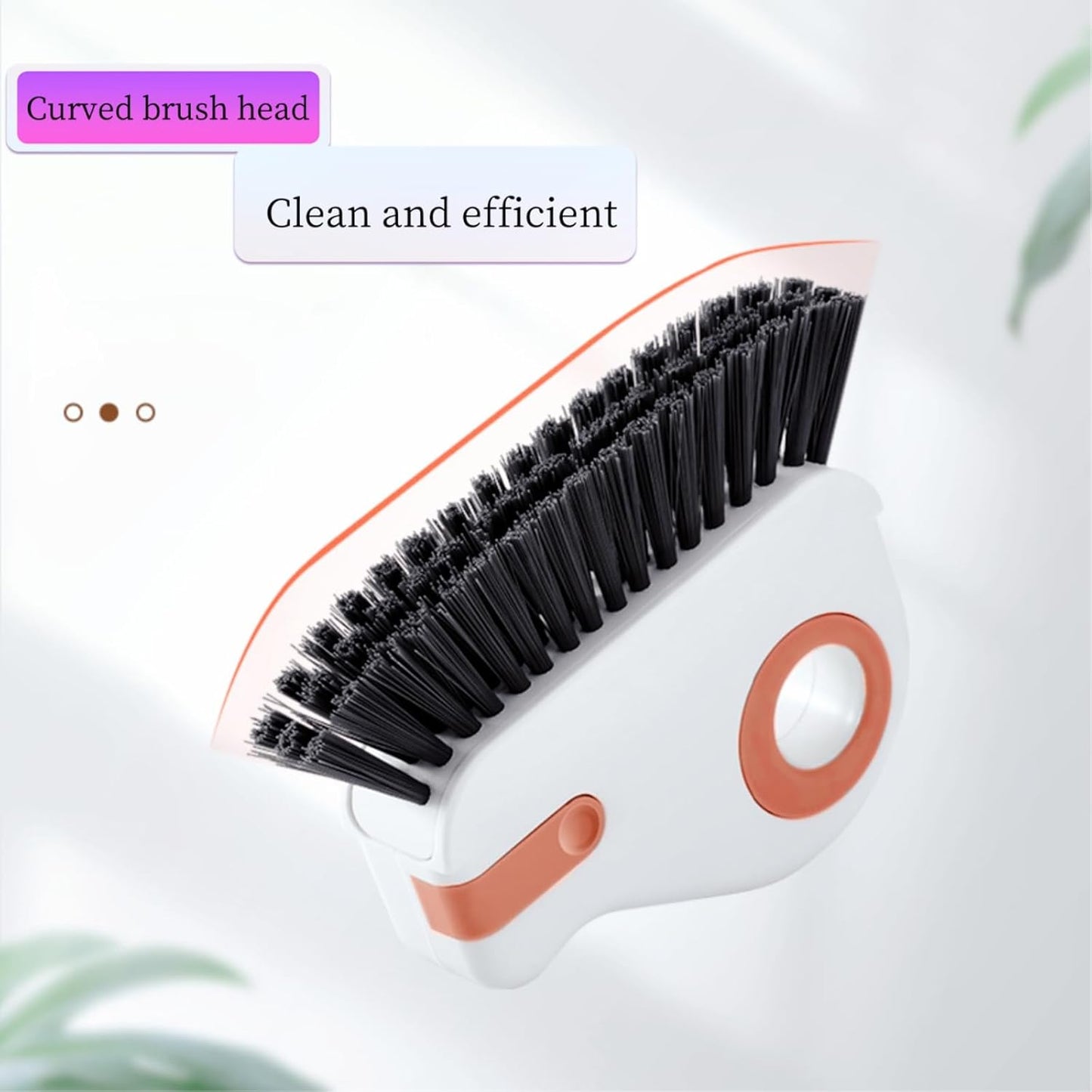 Groove Cleaning Brush Window Track Cleaning Tools 2 in 1 Window Cleaning Kit Multifunction Hard Bristle Crevice Cleaning Brush with Hidden Scraper Window Sill Cleaner Tool