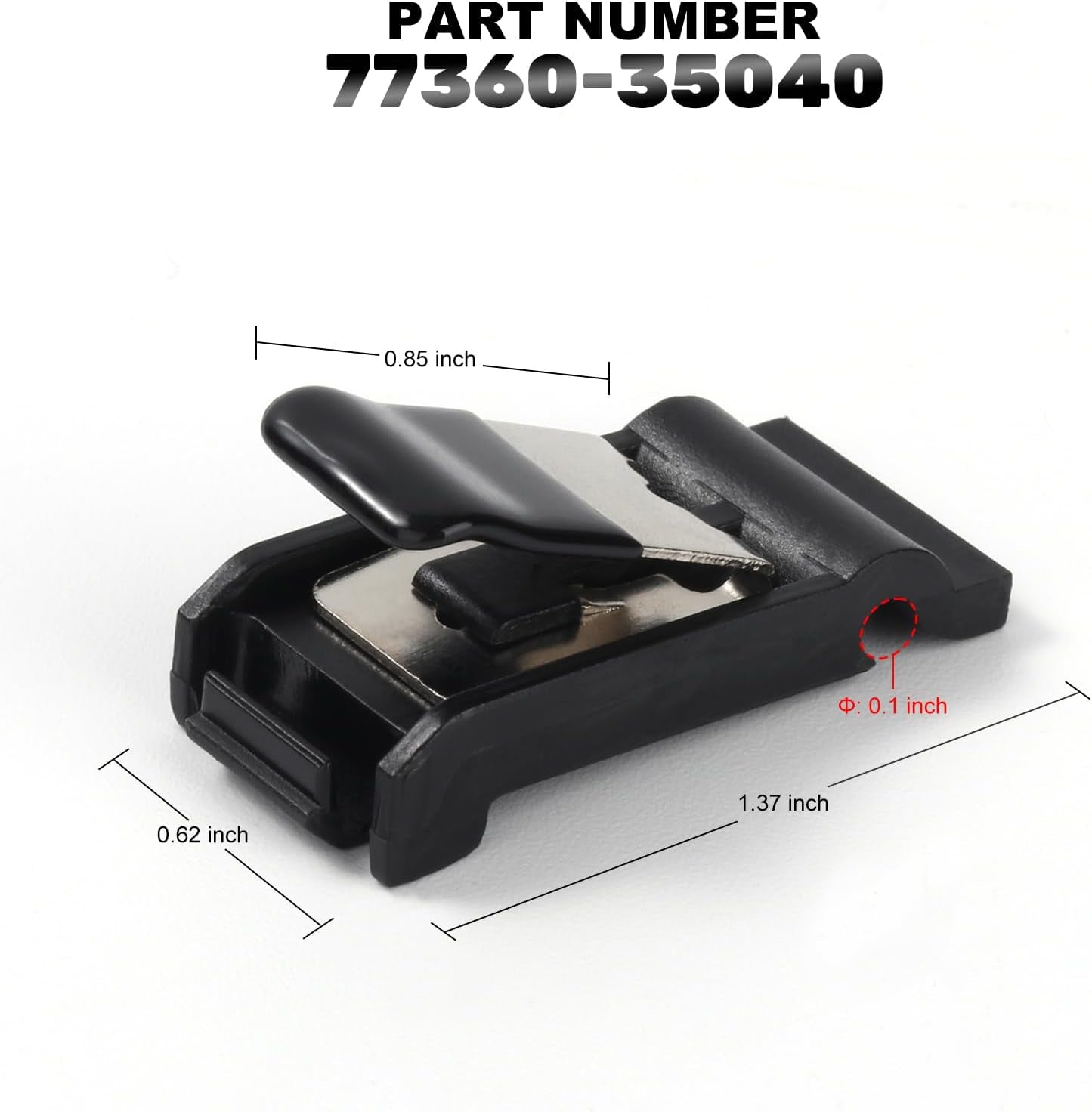 Fuel Door Spring Clip Compatible for Toyota 2019-2022 Avalon Camry RAV4, Fits for 4Runner 2004-2009,Gas Tank Door Cover Spring 77360-35040