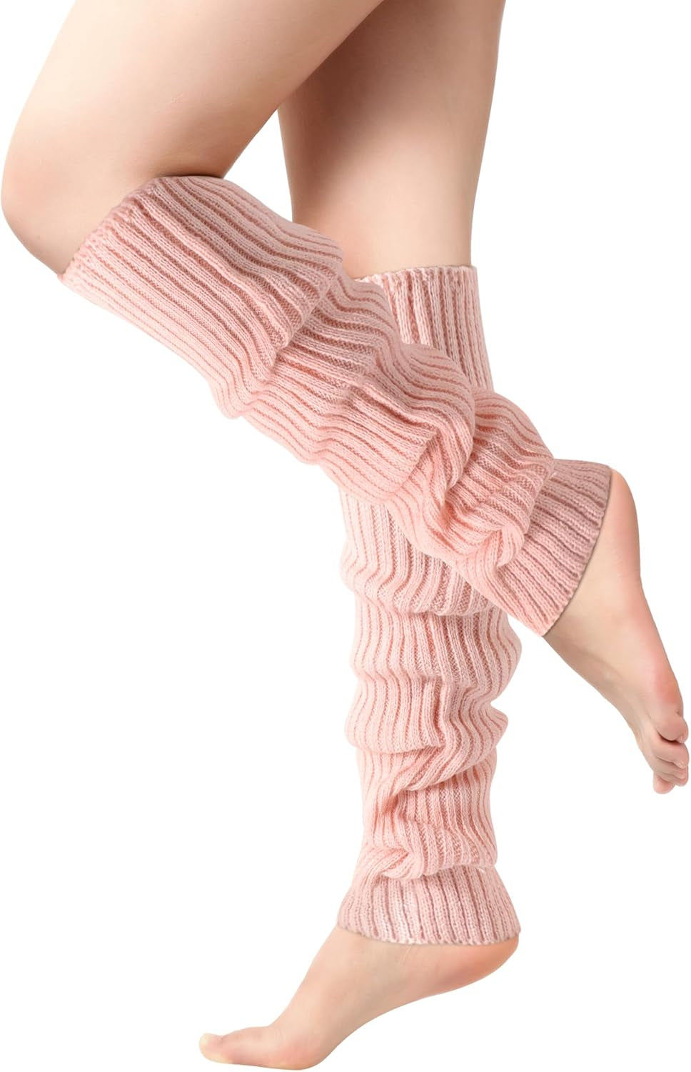 Leg Warmers for Women - Leg Warmers 80S Ribbed Knitted Long Socks for Yoga Party Sports Fashion Accessories