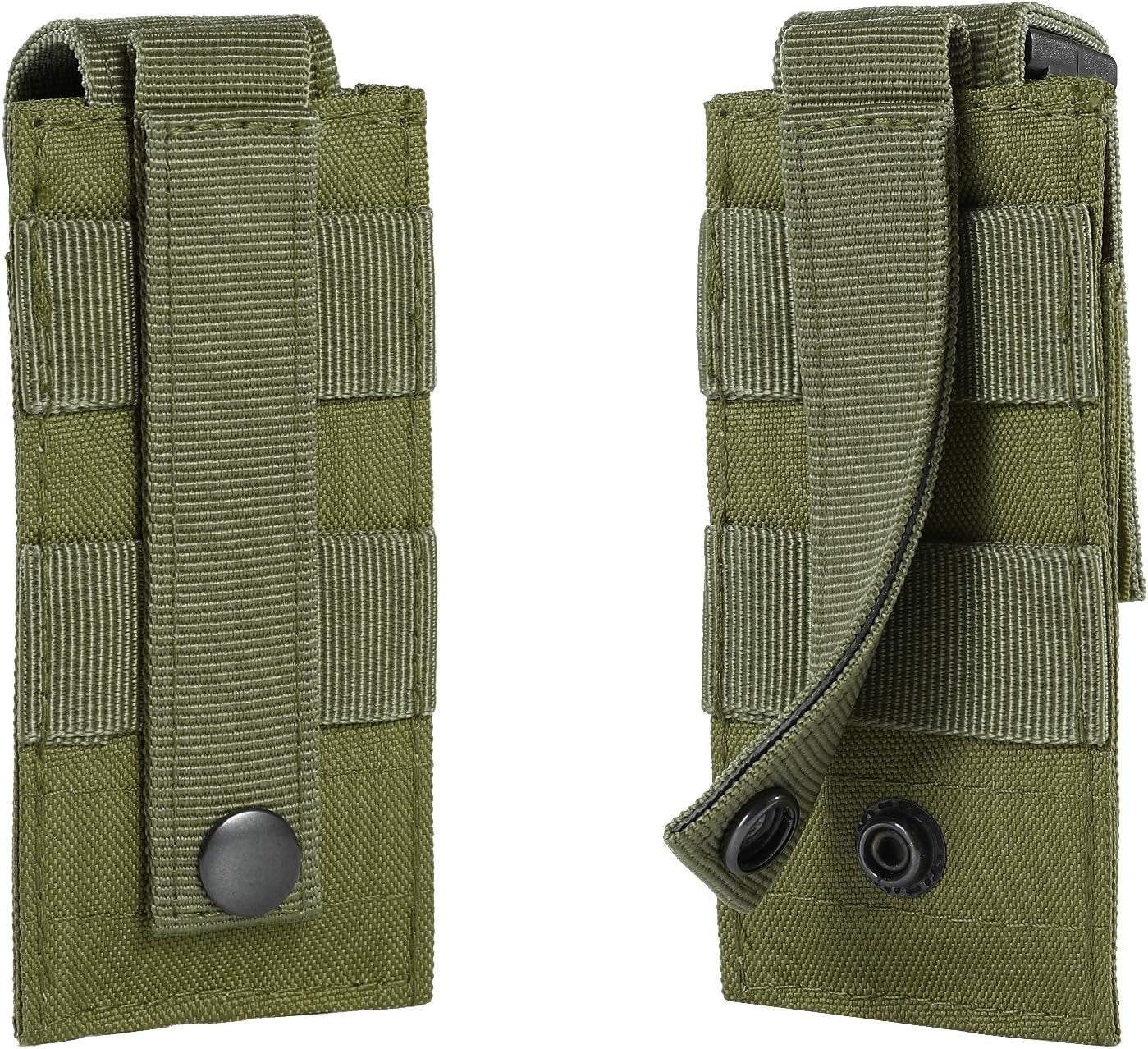 Tactical Single/Double Pistol Mag Pouch Outdoor Molle Open-Top Magazine Pouch for Glock M1911 92F