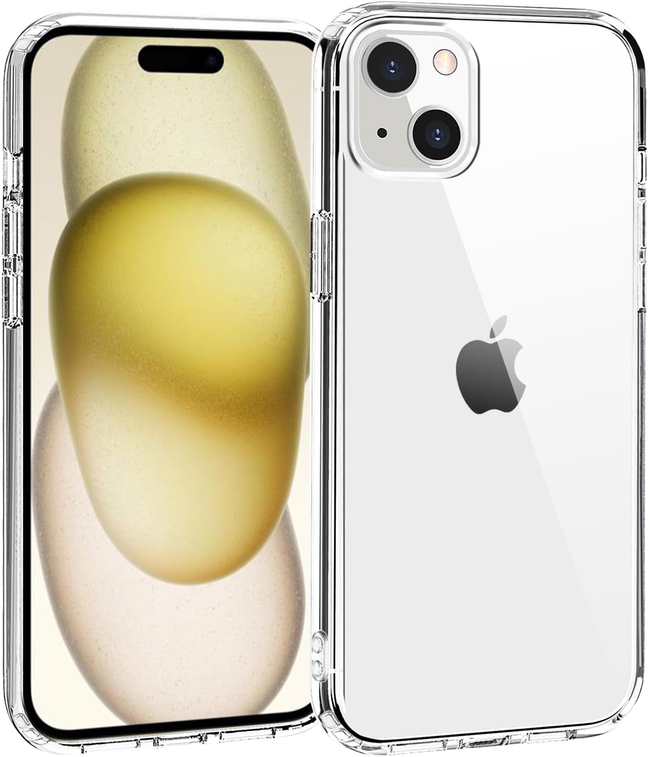 Phone Case Compatible with Iphone 16E 2025, Clear Case Shockproof Protective Bumper Slim Cover for 6.1 Inch