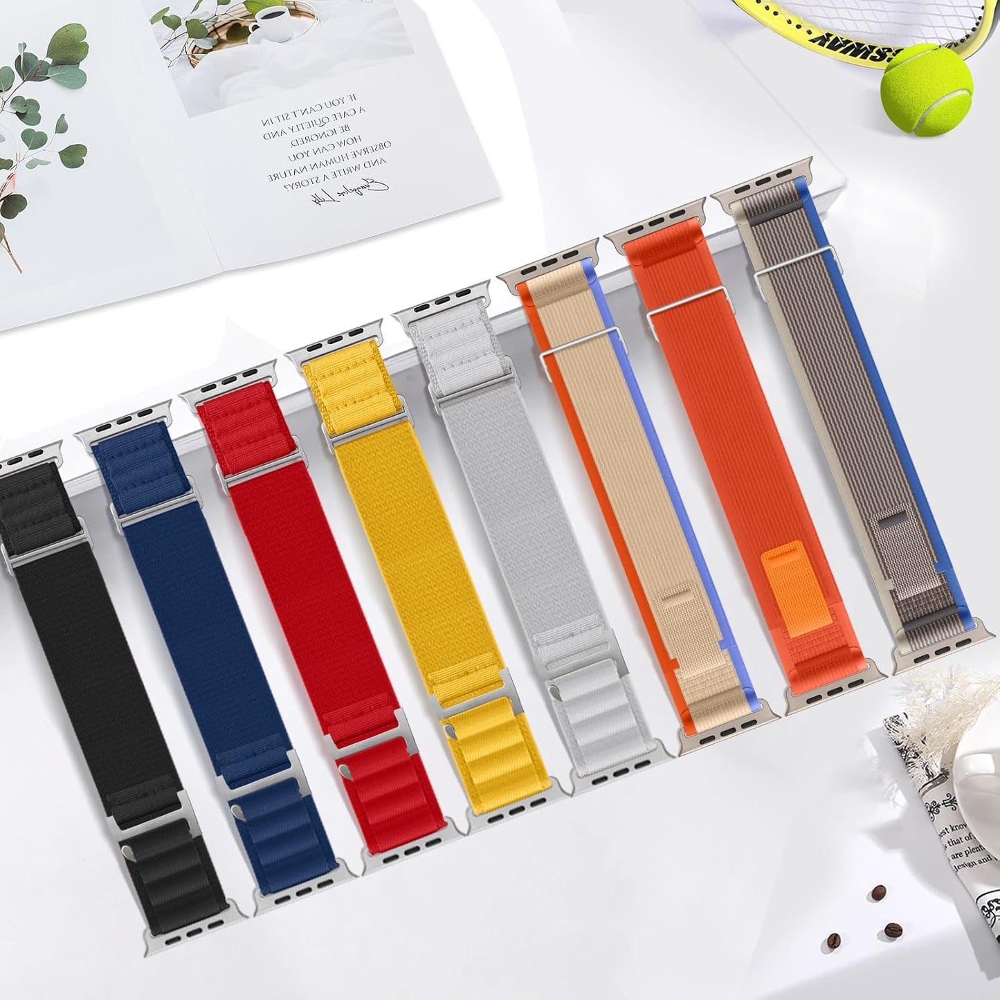 Compatible with Apple Watch Ultra Band 49Mm 46Mm 45Mm 44Mm 42Mm Men Women, Trail Loop+Alpine Loop Apple Watch Band for Iwatch Series 10/9/8/7/6/5/4/3/2/1/Se/Ultra/Ultra 2