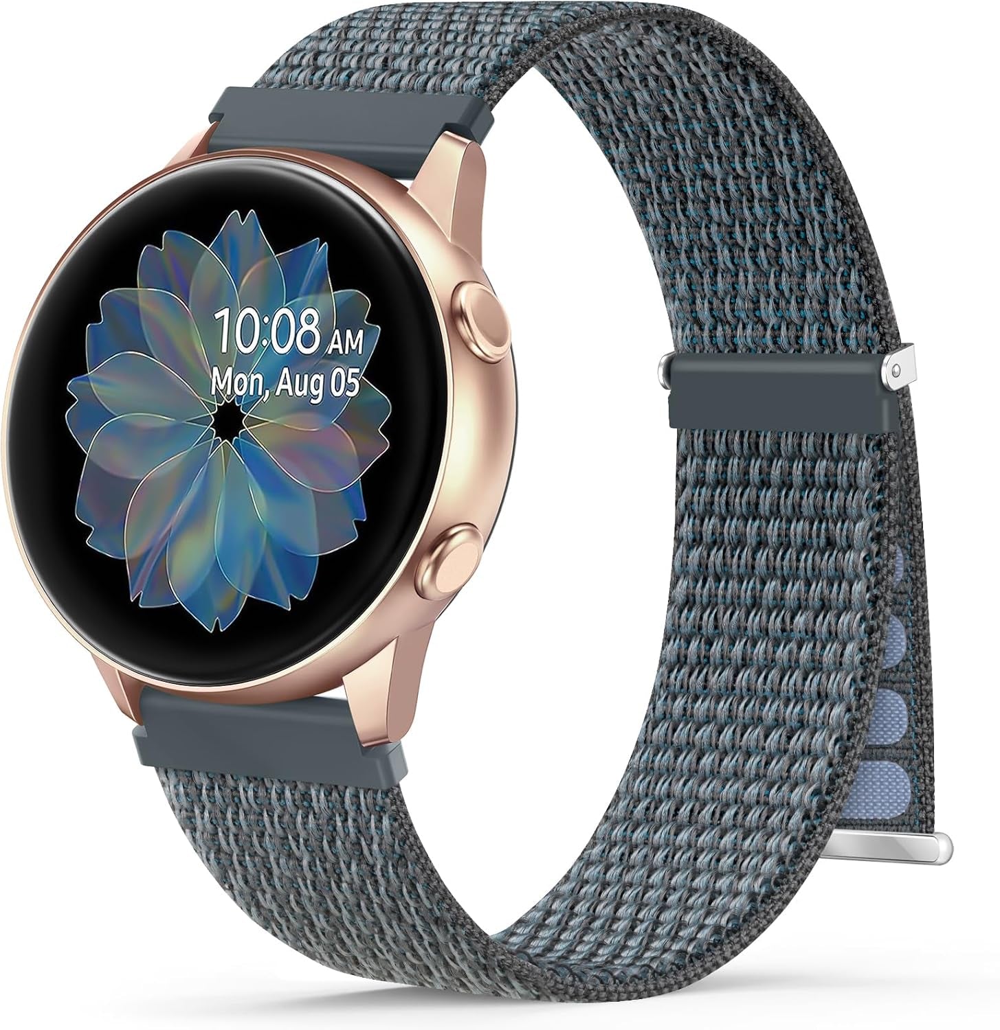 Nylon Loop 20Mm Compatible with Samsung Galaxy Watch 6/5/4 Band 40Mm 44Mm,Galaxy Watch 5 Pro 45Mm,Galaxy Active 2,Galaxy Watch 3, Sport Nylon Breathable Replacement Straps for Women Men