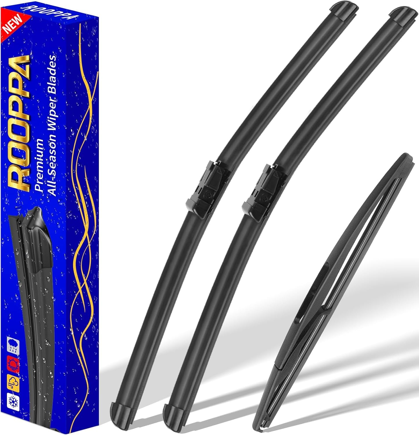 3 Wipers Replacement for 2012-2016 Honda CRV CR-V, Windshield Wiper Blades Original Equipment Replacement - 26"/16"/13" (Set of 3) U/J HOOK