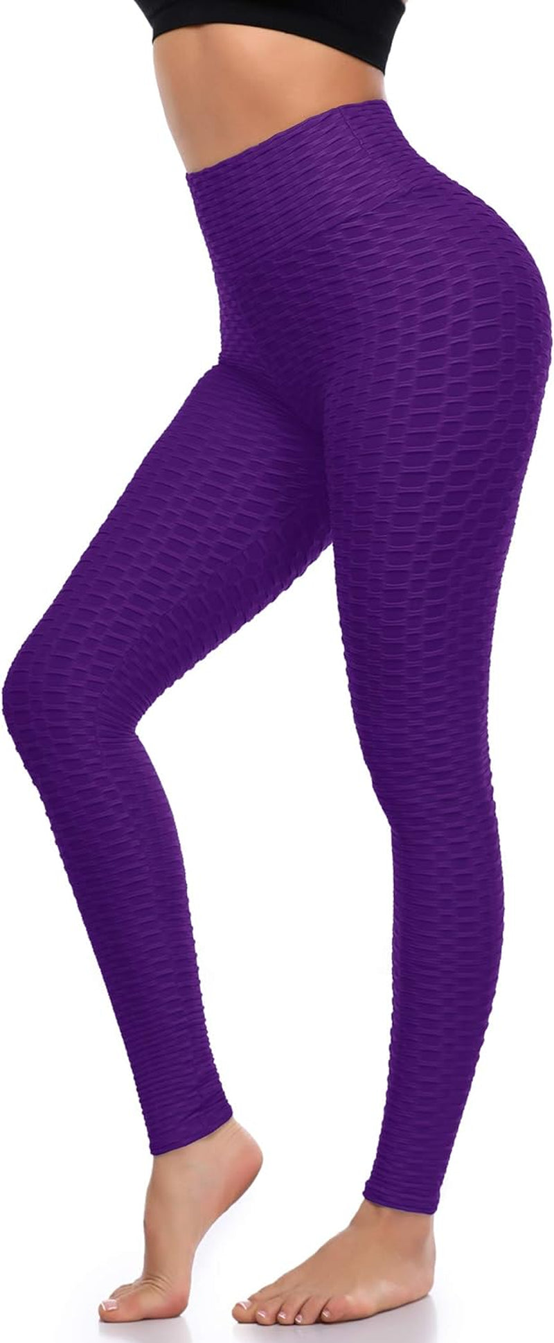 Women'S Scrunch Butt Lifting Leggings Stretchy High Waisted Yoga Pants Workout Textured Booty Tights