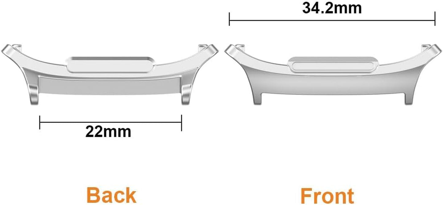 Connectors Compatible for Samsung Galaxy Watch Ultra Bands Adapter, Stainless Steel No Gap Band Connector Adapter Replacement for Galaxy Watch Ultra 47Mm